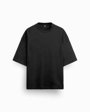 Heavyweight Black Oversized French Terry T-Shirt