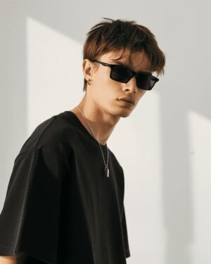 Heavyweight Black Oversized French Terry T-Shirt