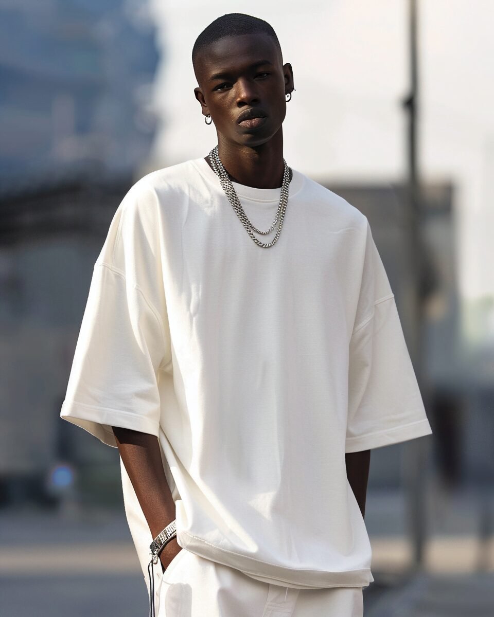 White Oversized T-Shirt For Men