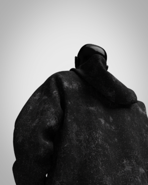 Black Acid Washed Hoodie